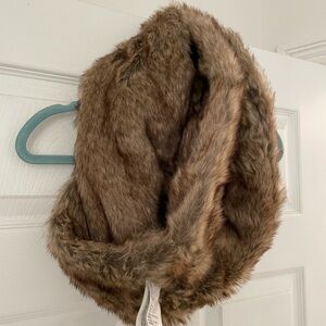 Abercrombie & Fitch Faux Fur Infinity Scarf
